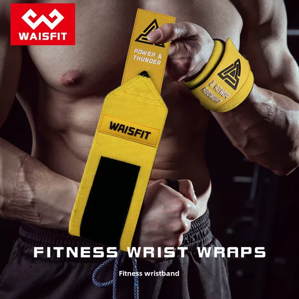 Fitness Wristbands for Men, Deadlifts, Adult Powerlifting, Compression Support Straps, Wrist Wraps, Sports Anti-Twist Protective Gear