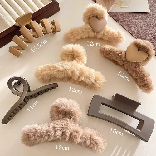 2025 High-end Style Back-of-Head Braided Hairstyle with Hairpins for Women, Autumn Korean Style, Large Size, Abundant Hair Volume, Shark Clip