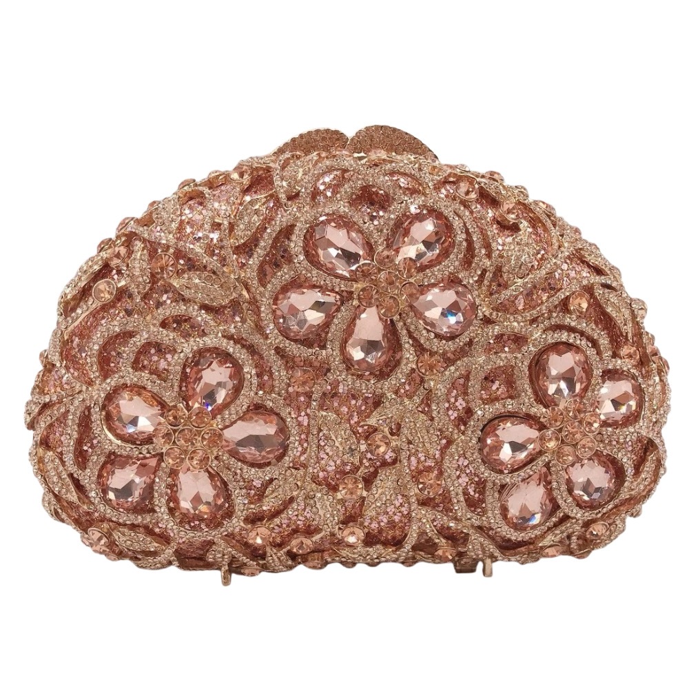 Bolsa de mujer Rhinestone nuevo bolso de cena de diamantes metal hueco bolso de mano de mujer