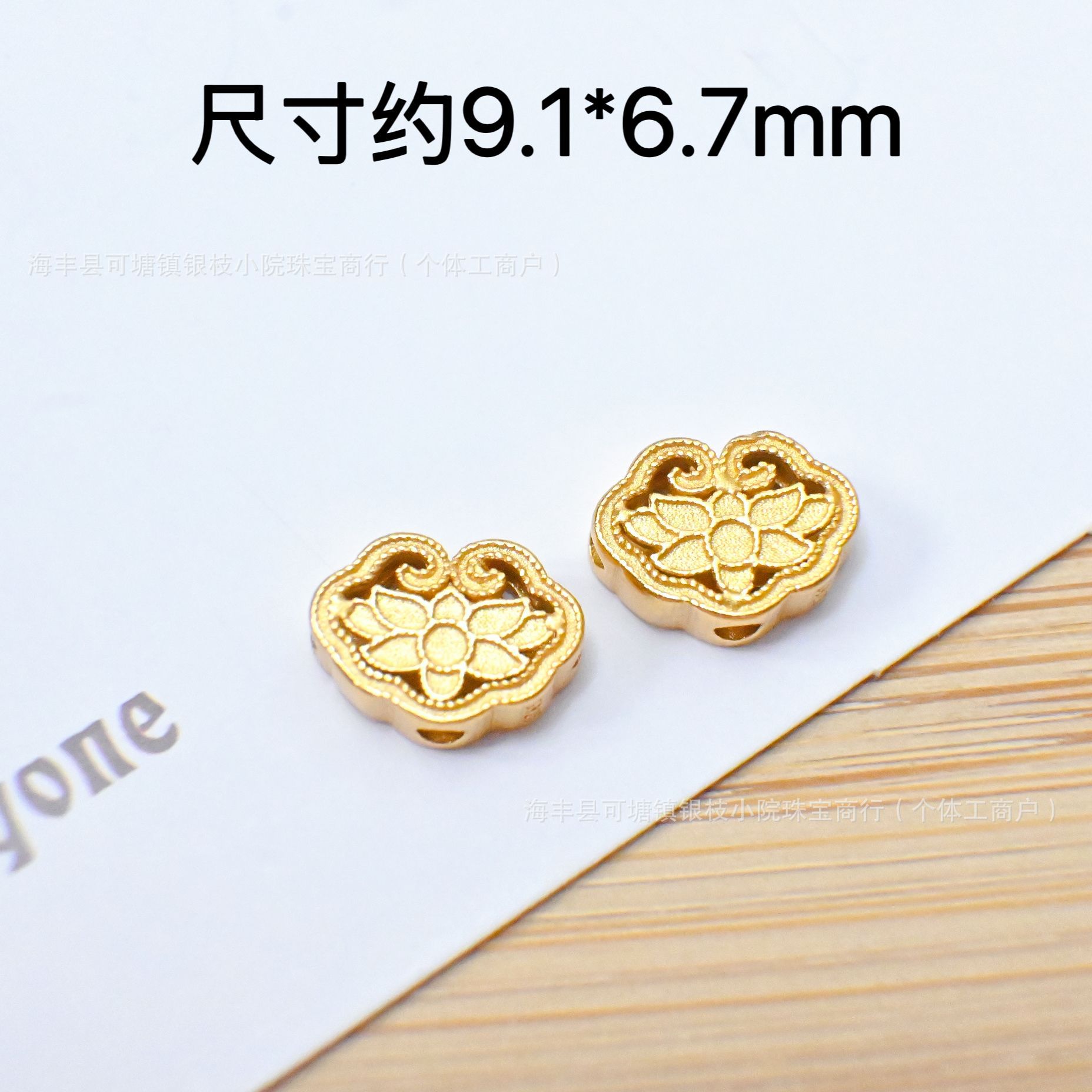 S925 Silver Ancient Gold DIY Through-Hole Accessories Butterfly Spacer Bead Pendant Pendant Beaded Bracelet Necklace Jewelry Wholesale