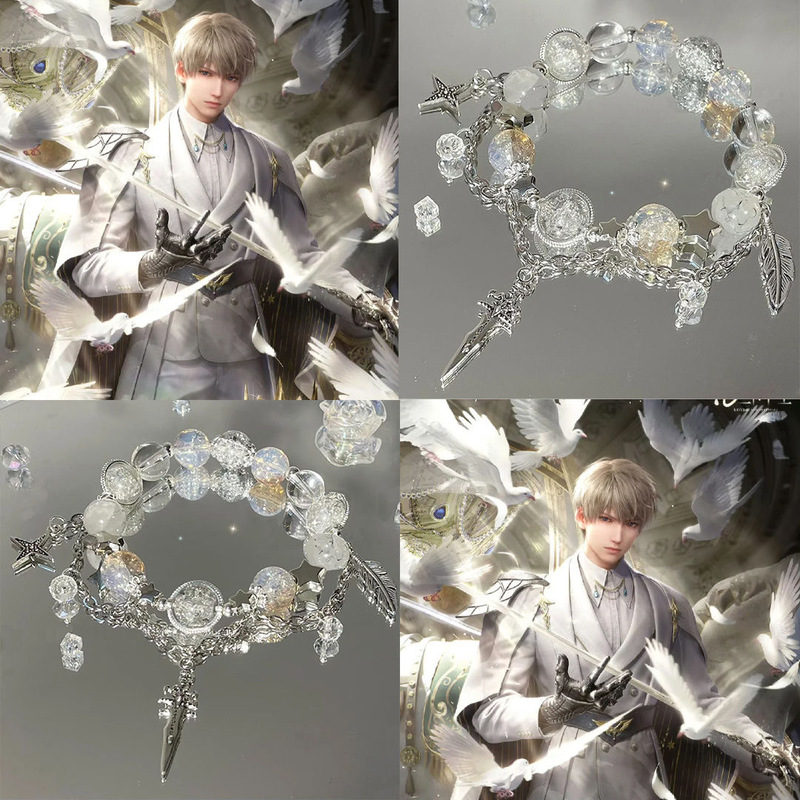 Love and Deep Space Shen Xing Back Impression Bracelet ins Niche Design Light Luxury High Beauty Star Hand Beaded Hand Jewelry