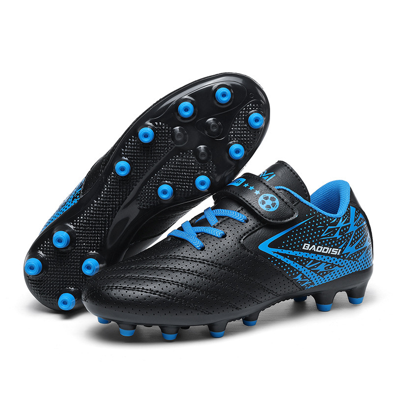Cross-Border New Children's Soccer Shoes with Studs, Long Studs, and Velcro for Student Matches and Training Soccer Shoes Ag