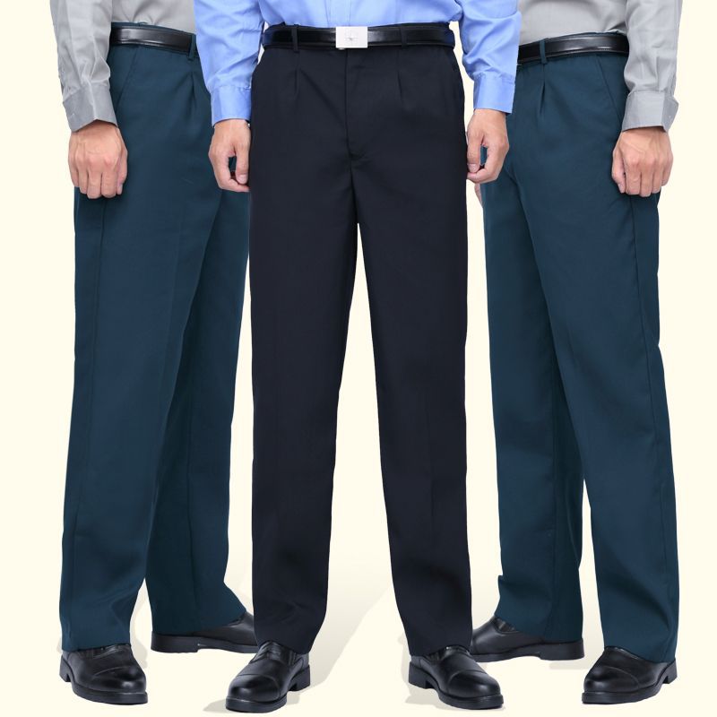 新款保安裤子男冬季春夏秋冬制服西裤黑色墨绿色夏天保安裤薄款