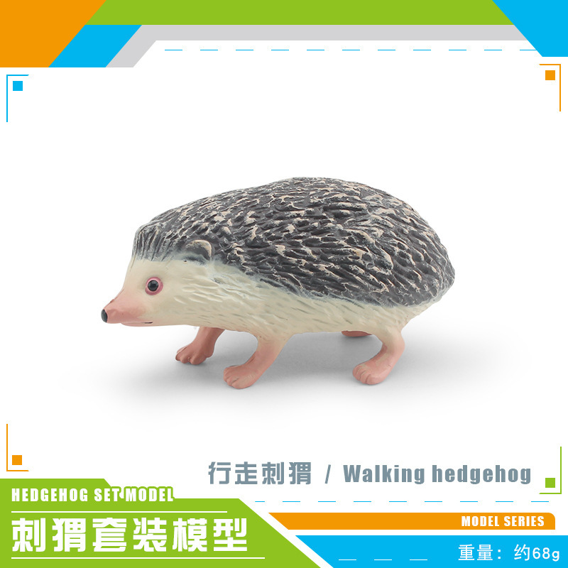 Transfronteriza Amazonas simulación bosque animal erizo modelo robando melón tejón Espina bola erizo ratón estático de escritorio animal de juguete
