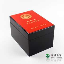 名贵虫草燕窝木盒定制木质药材包装盒双色烤漆茶叶木盒定做