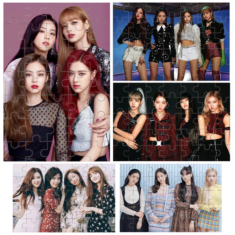 BLACKPINK Merch Jin jung hye jin ji soo Park chae young LISA Wooden Puzzle 002