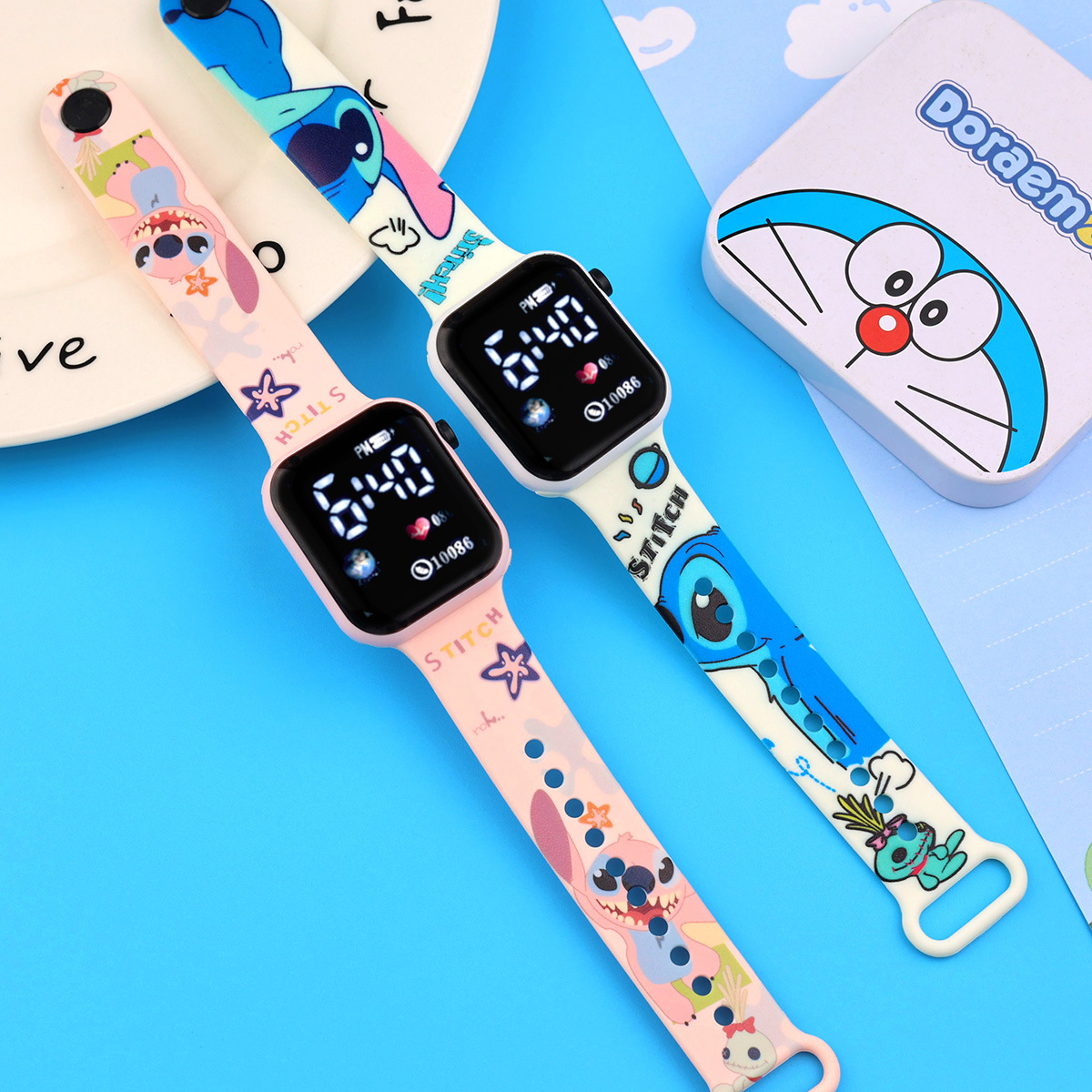 (Cross-border trading), square electronic cartoon fashionable watch, (Physicals) 2