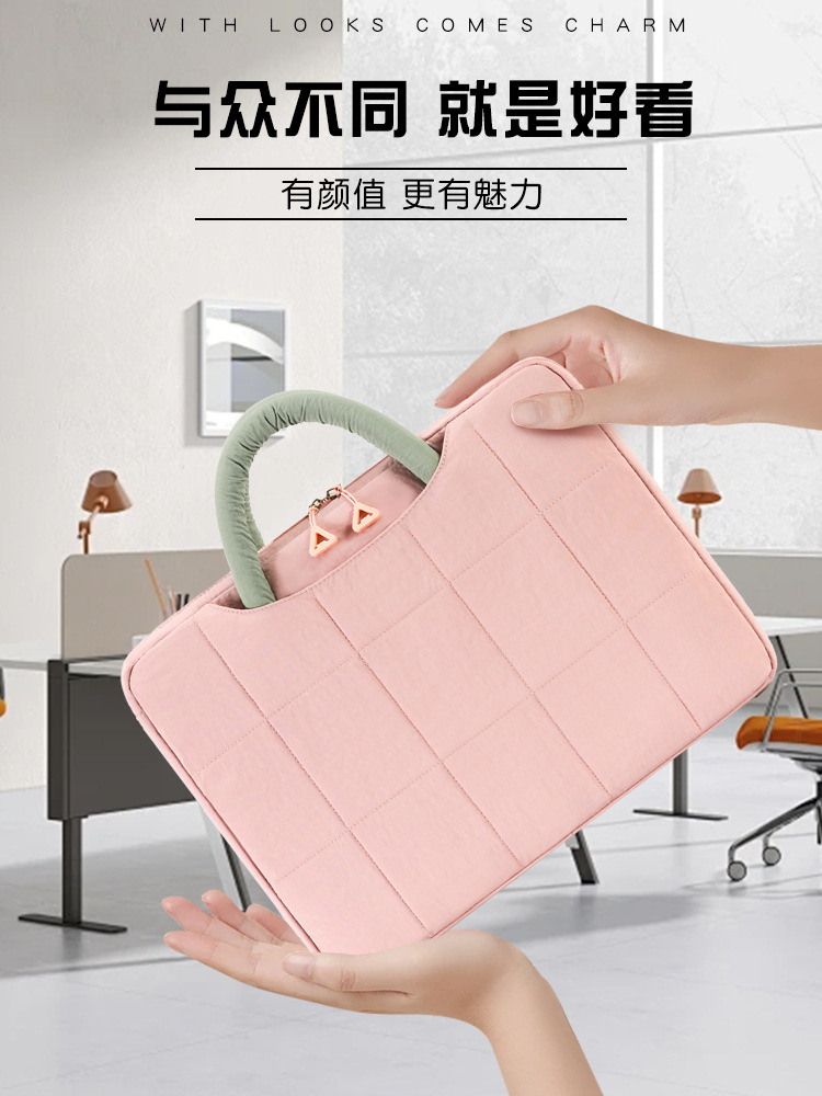 Cute Girl Series 13inch 14inch Fashion Casual Portable Thickened Computer Bag 16inch Large Capacity Laptop Bag