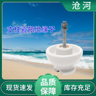 Pollution-resistant outdoor high-voltage line P15M10KV pillar porcelain bottle electric porcelain bottle pin insulator outdoor transmission support