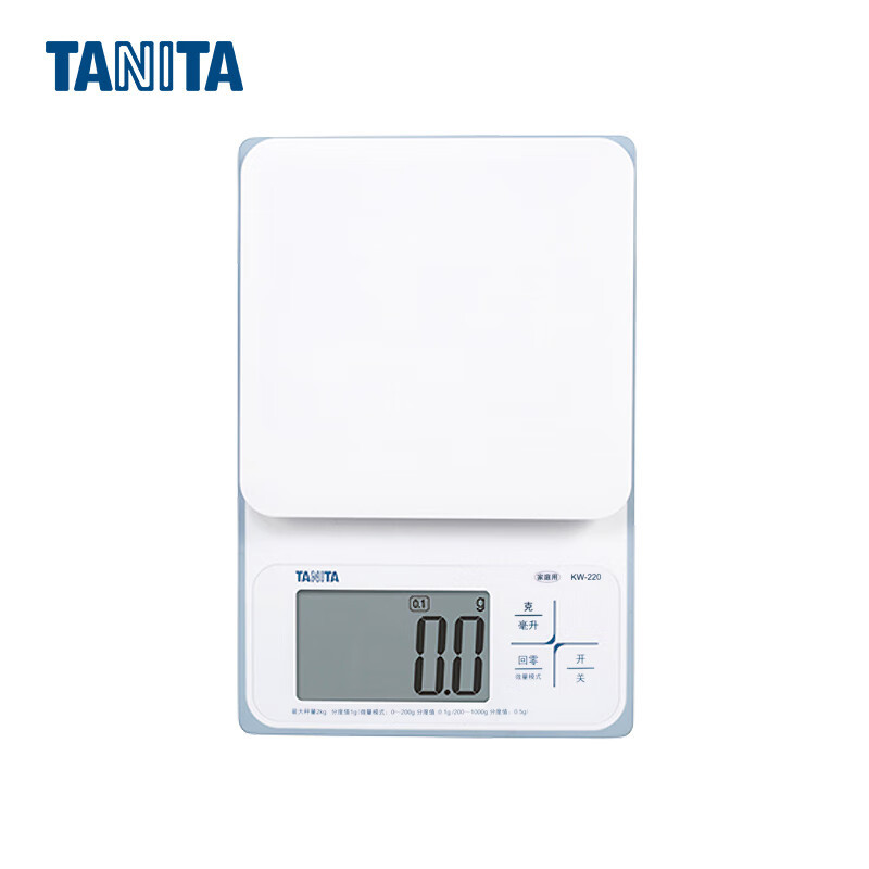 防水日本品牌TANITA百利达家用小型厨房秤电子称食物烘培准KW-220