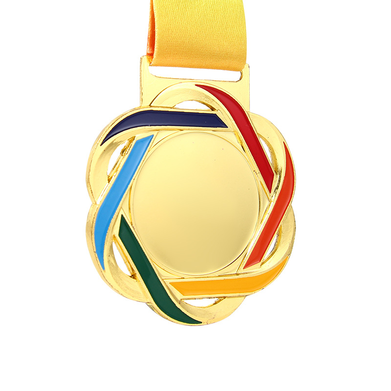 Medalla de metal personalizada deportes universales maratón metal colgante hacer honor medalla de oro y plata y bronce placa conmemorativa