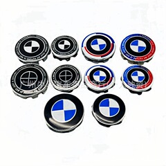Bmwハブカバー56mm68mmハブセンターカバー50周年連名雷3系5系x3に適用