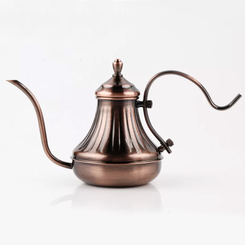 304 Stainless Steel Court Pot Dripping Coffee Small Mouth Pot Long Mouth Hand Coffee Pot Bronze Hand Coffee Pot 304 Stainless Steel Court Pot Dripping Coffee Small Mouth Pot Long Mouth Hand Coffee Pot Bronze Hand Coffee Pot