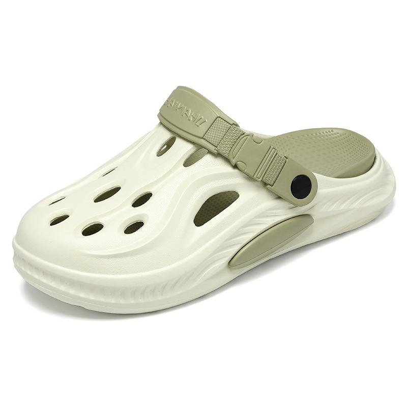 Primavera y verano hogar casual perezoso transpirable multicolor zapatos planos de fondo plano cómodo fuera de la playa zapatos perezosos de hombre