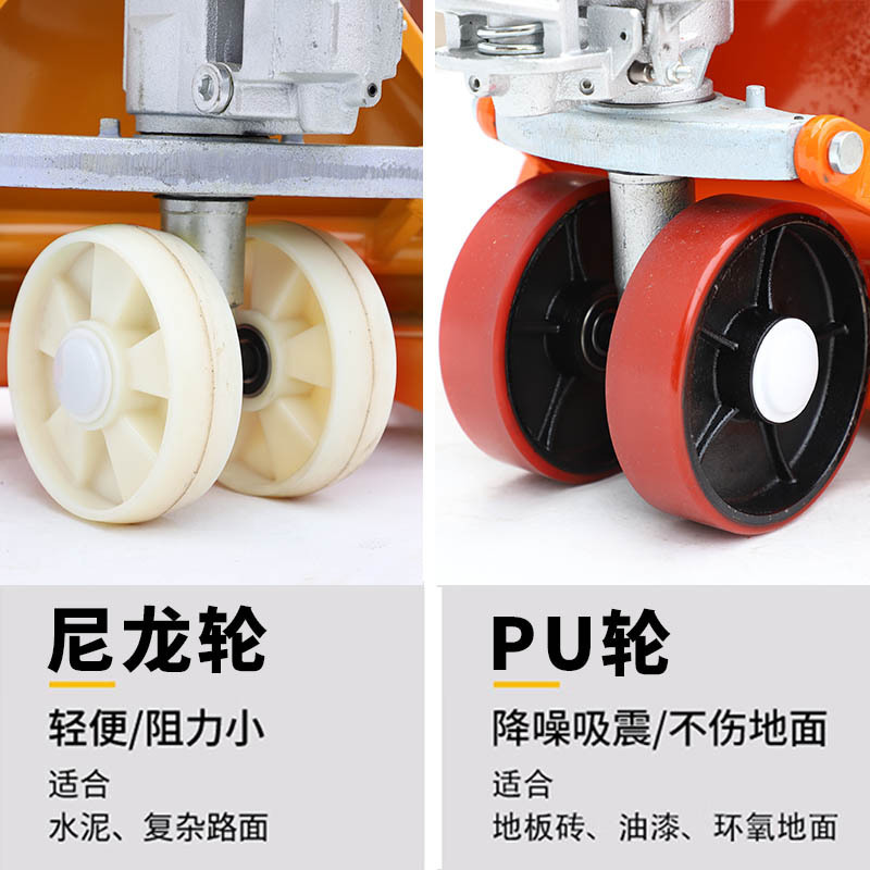 Carretilla elevadora Manual 2 T camión hidráulico pequeño carro 3 T 5T remolque manual remolque hidráulico camión al por mayor