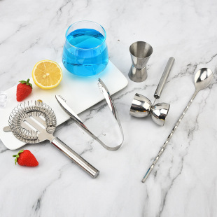Manufacturer Wholesale Stainless Steel Ice Filter Wine Filter Bartending Measuring Cup Spoon KTV Bar Cocktail Bartending Tool