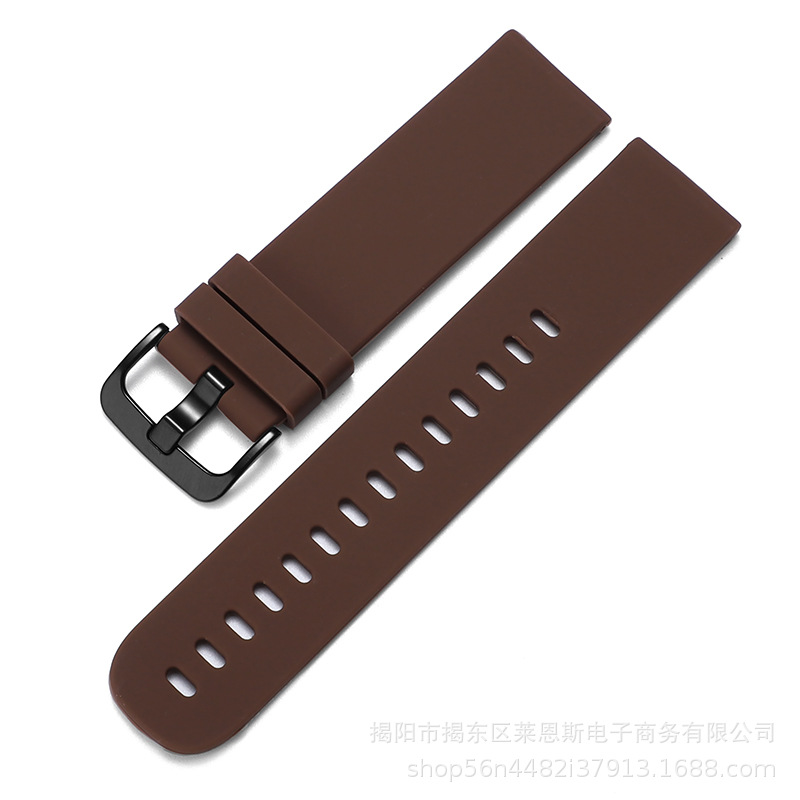 SX-Mocha Brown-Black buckle [Round Tail Silicon]