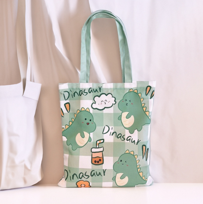 Bolsa de lona Portátil Bolsa de lona en stock bolso de hombro de las mujeres al por mayor bolso de algodón bolso de compras logotipo impreso