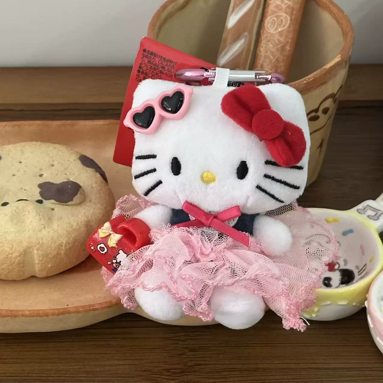 Плюшевая подвеска-брелок для ключей (Hello Kitty) симпатичная кукла, мягкая мини-плюша 10+ вариантов дизайна, подарок 0.038 кг