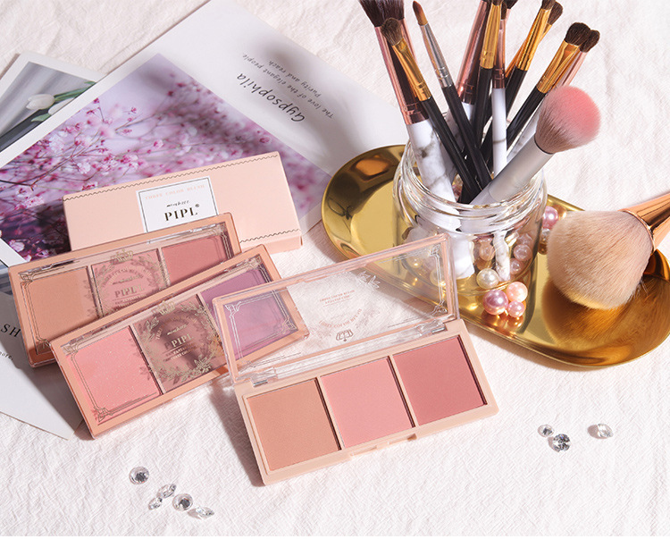 PIPL Blush genuine nude makeup natural matte milk tea Orange long-lasting Blush Affordable student makeup blush set undefined