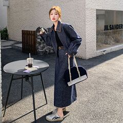 又A又飒牛仔套装女春秋新款韩系廓形高级感休闲时尚半身裙两件套