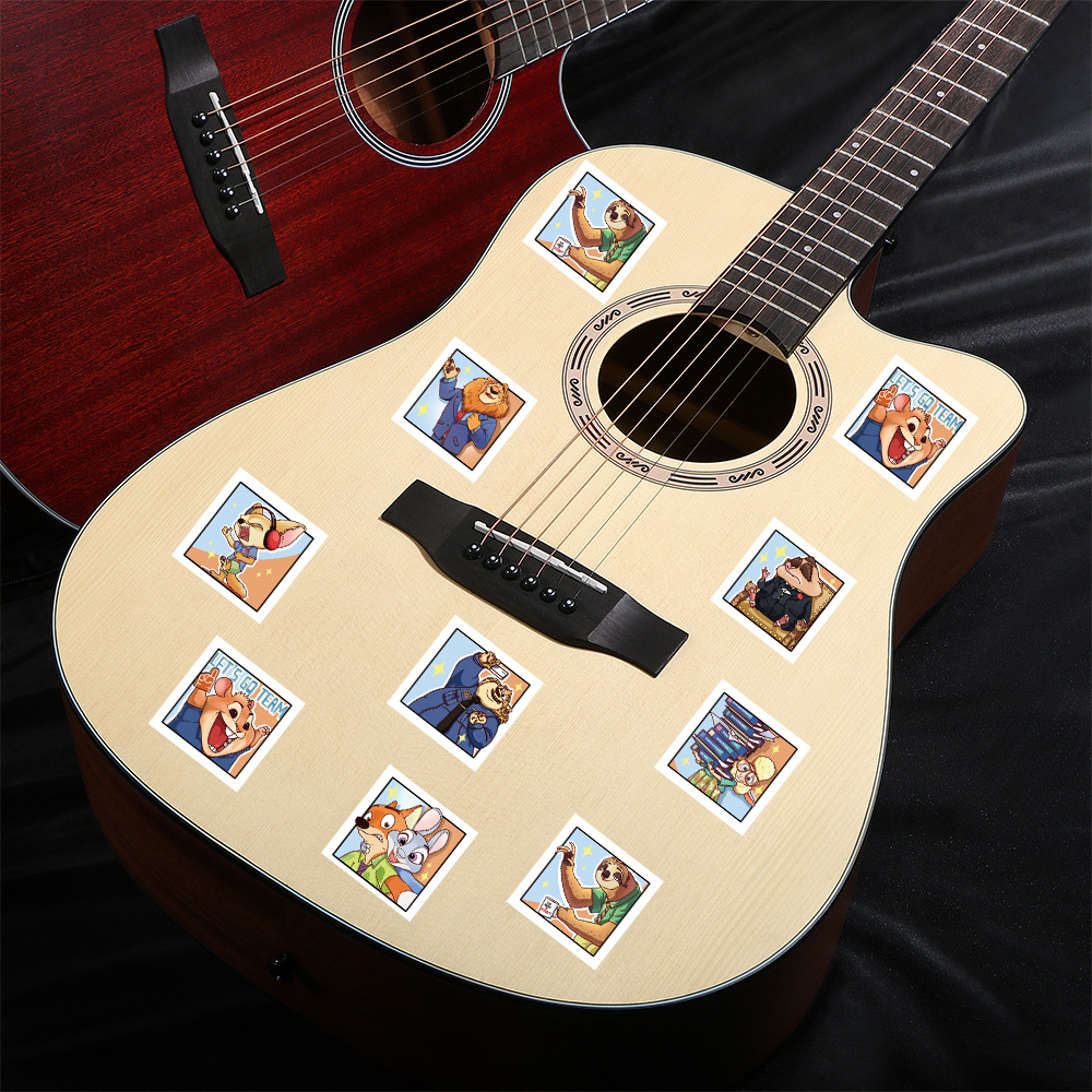 Crazy Zoo City pegatinas rodillos pegatinas de dibujos animados diy niños recompensas pegatinas de mano con cinta adhesiva de película de corte de sellado