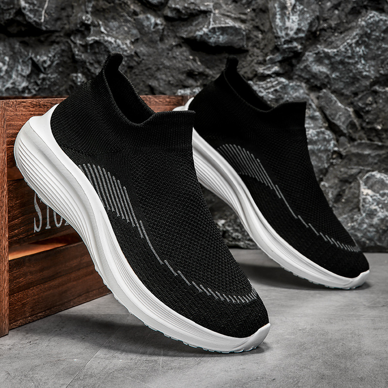 24 nuevos zapatos de tela de primavera zapatos de malla zapatos casuales de hombre zapatos de malla zapatos elásticos de pareja zapatos de malla