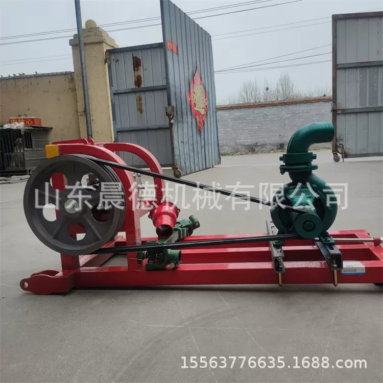 4寸轴传动柴油抽水泵 高压混流泵抗洪救援喷灌泵