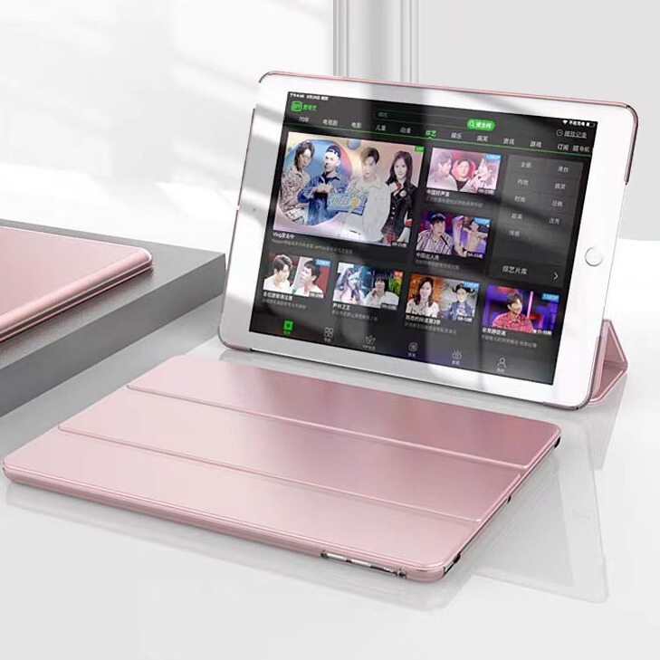 Suitable for ipad10.2 protective case mini456 generation hard case Pro12.9 inch PC case leather case intelligent sleep triple fold
