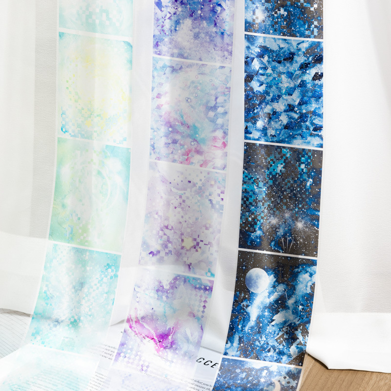 Ketchup girl cinta PET de gran tamaño Tide star dream dream theme showrooming etiqueta engomada decorativa de bricolaje