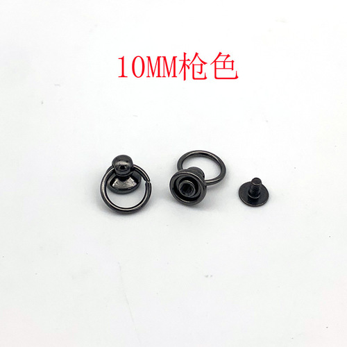 Guangzhou direct supply 8MM10MM zinc alloy belt ring monk head pacifier nail DIY mobile phone case bag doll accessories