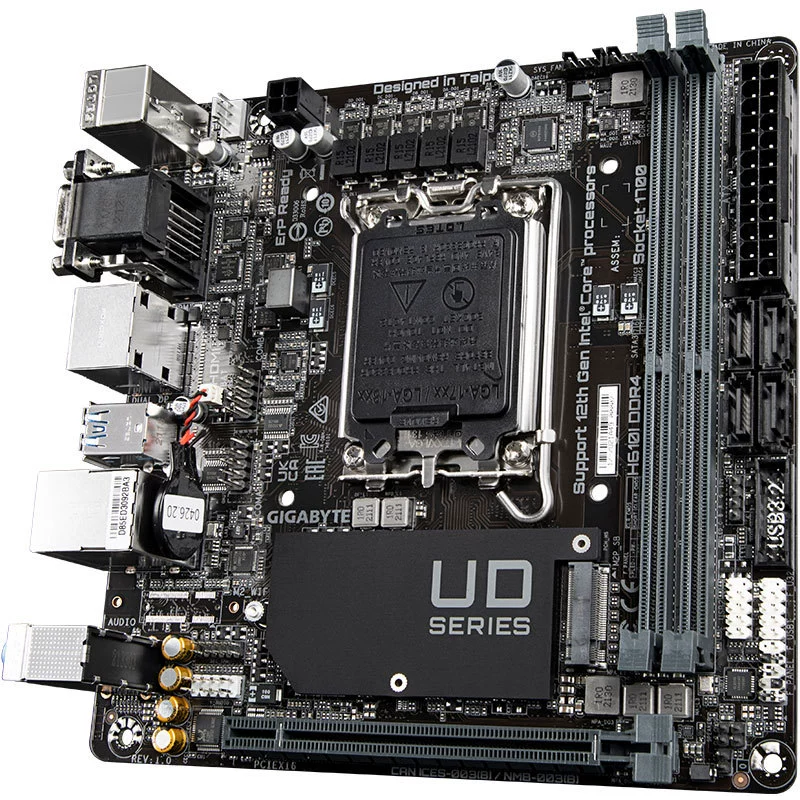 Подходит для Intel Gigabyte H610i DDR4, поддерживает процессоры 12/13 поколения LGA1700