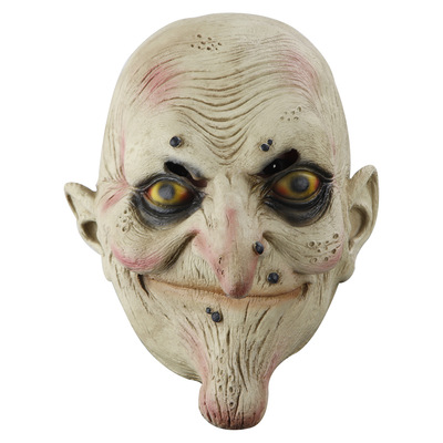 巫婆乳胶头套舞会 万圣节酒吧密室逃脱童话王国老太婆恐怖面具|ms