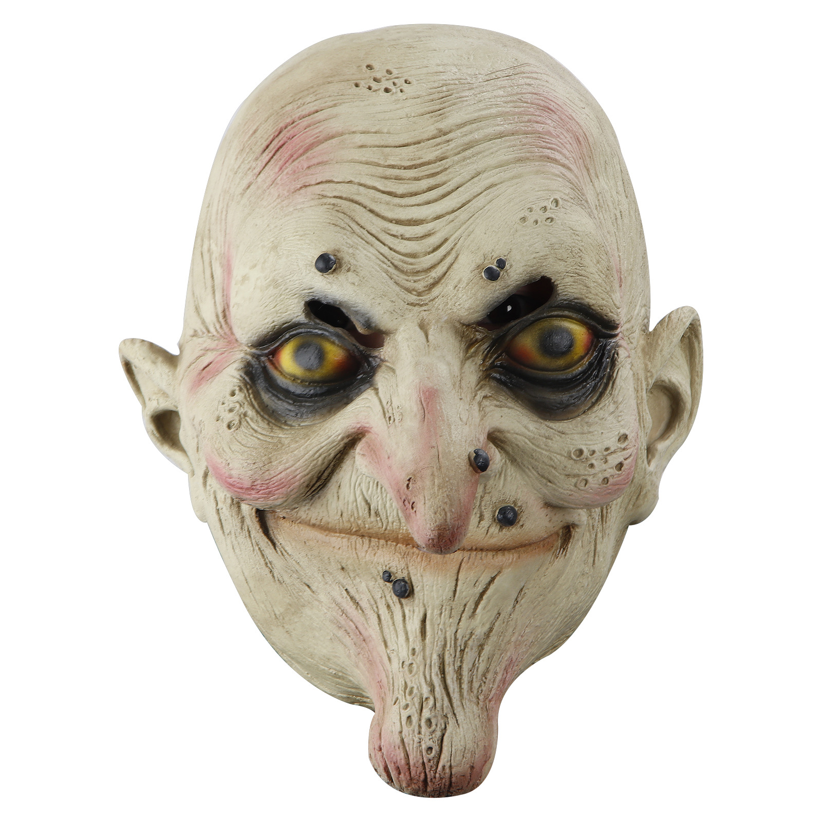 巫婆乳胶头套舞会 万圣节酒吧密室逃脱童话王国老太婆恐怖面具|ms