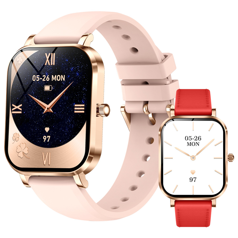 New Product Mk90 Smart Watch for Women Bluetooth Call Ultra-Thin Sports Pedometer Waterproof Message Reminder Health Cross-Border