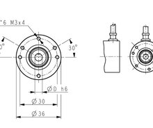 意大利Lika MS36绝对单圈编码器36mm紧凑尺寸磁感应技术13 位分辨