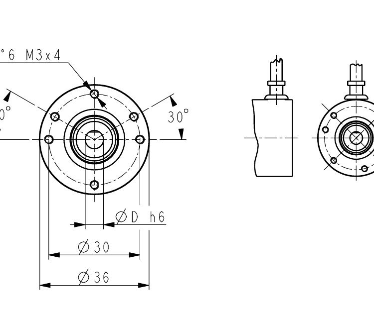 意大利Lika MS36绝对单圈编码器36mm紧凑尺寸磁感应技术13 位分辨