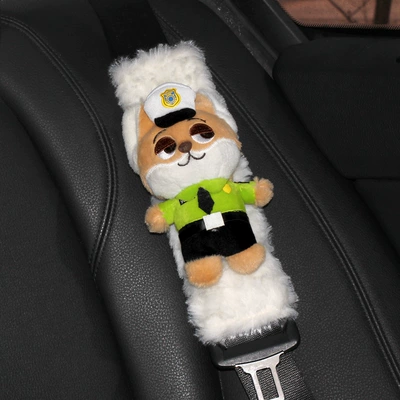 Nick Fox Zootopia Seat belt shoulder pad - nick-1-pack-imitation-rabbit-fur-shoulder-pads