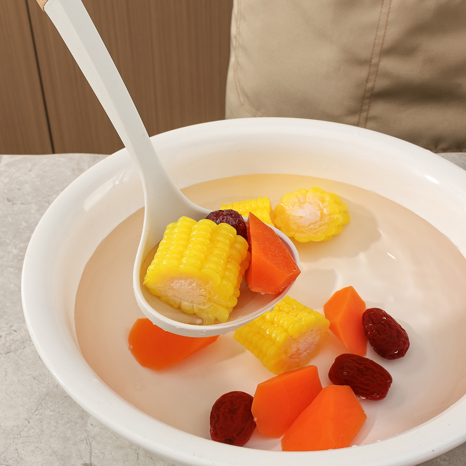 Resistente a altas temperaturas mango de madera de silicona cocina set 12 piezas almacenar herramientas de cocina de barril no pegajosas set de silicona