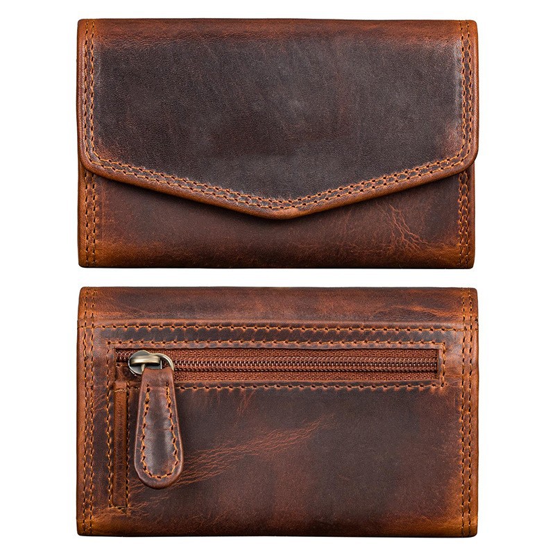 Cartera de cuero transfronteriza de alta capacidad de alta calidad RFID cepillo antirrobo bolso de mano multi-tarjeta bolso de órgano ultra delgado