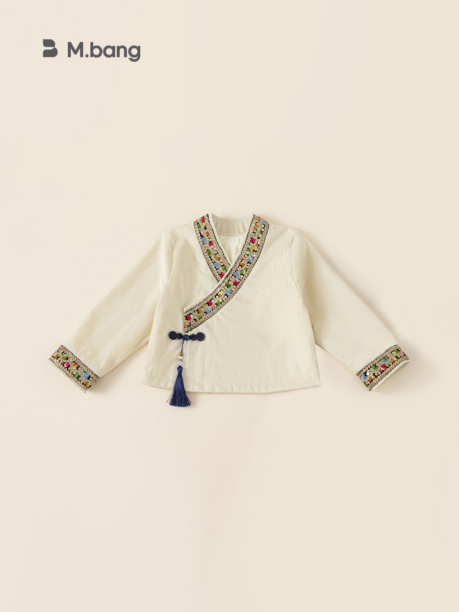 Youbao ropa infantil chaqueta de estilo nacional de invierno y otoño ropa de niñas nueva chaqueta de botón de estilo chino de estilo chino chino ropa de invierno