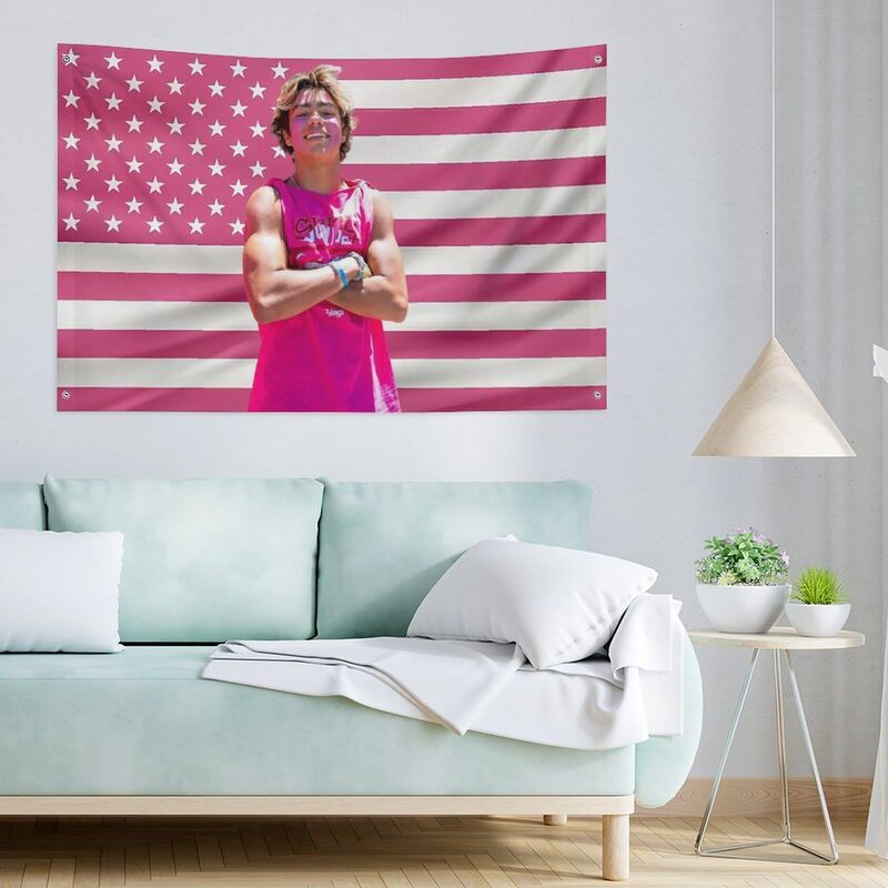 亚马逊新款旗帜粉色美国国旗Malachi Music Barton Flag 3x5 Ft|undefined