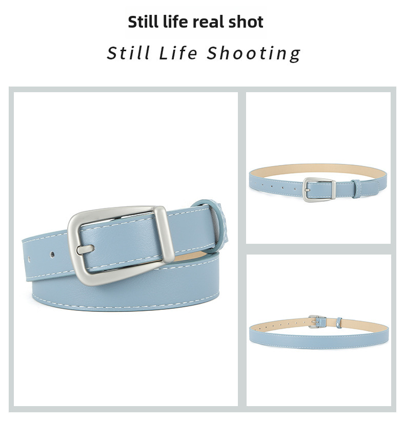 2024 Spring New Classic Plain Pin Buckle Belt Women's High-end Dress All-match Decorative PU Belt_viptrois.com
