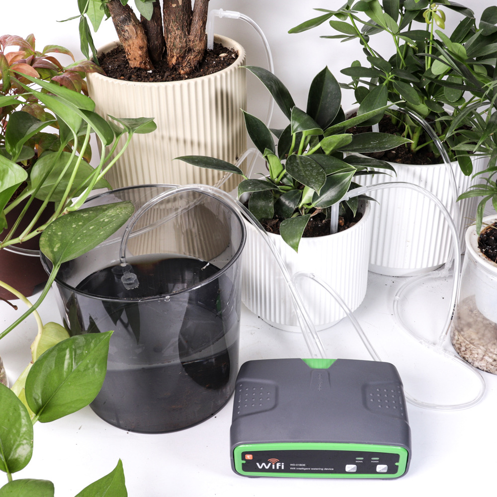 WIFI inteligente bomba doble dispositivo de riego automático teléfono móvil control remoto Dispositivo de riego balcón flor jardinería riego en maceta
