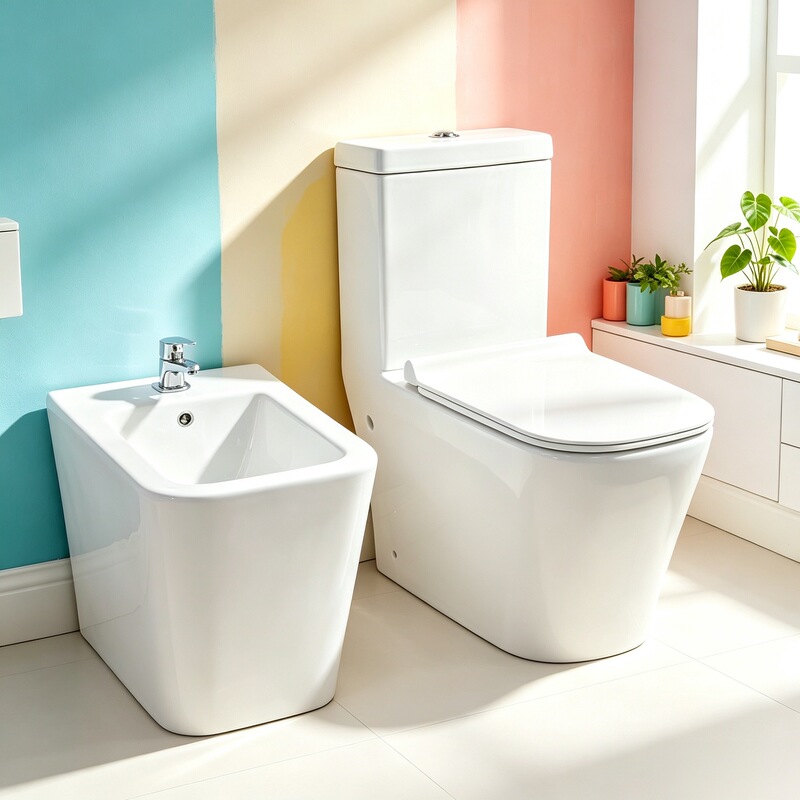 Export of ceramic toilets to Argentina, Europe, and the Middle East, ceramic bidet, floor-standing toilet for bathroom Export of ceramic toilets to Argentina, Europe, and the Middle East, ceramic bidet, floor-standing toilet for bathroom