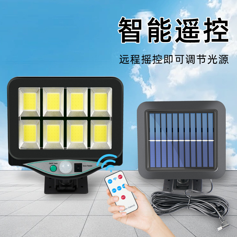 Luz solar transfronteriza de inducción del cuerpo humano lámpara de patio dividida al aire libre lámpara de pared solar recargable lámpara de iluminación