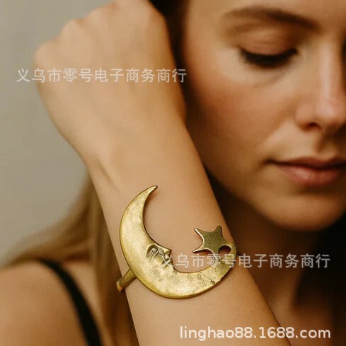 Cross-Border Package Includes Creative Jewelry, Metal Energy Spiral Bracelet, and Star and Moon Journey Bracelet, Factory Direct Sales Cross-Border Package Includes Creative Jewelry, Metal Energy Spiral Bracelet, and Star and Moon Journey Bracelet, Factory Direct Sales