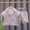 Summer pijama for boys for leisure, with short sleeve, Korean style