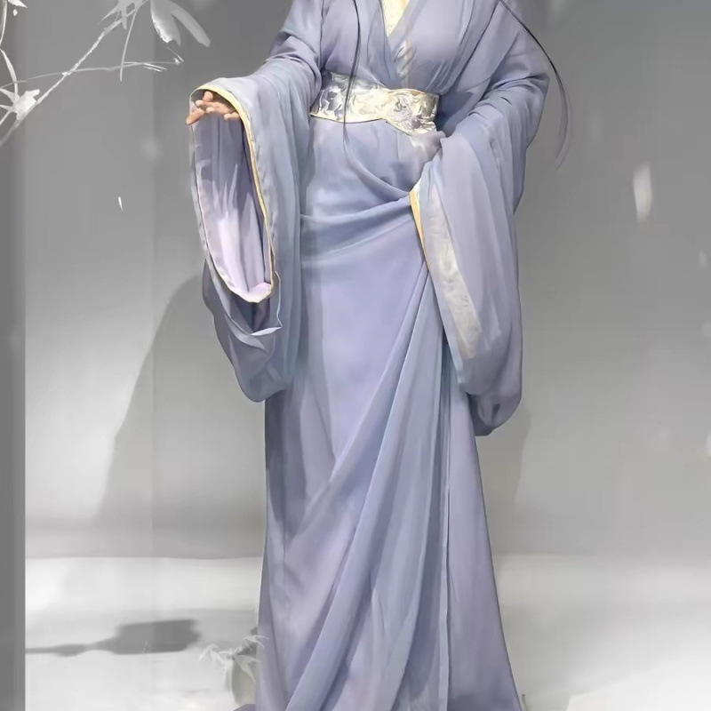 汉服女新款战国袍成人古装女款小个子古风女装复原直裾织金拖尾款|undefined