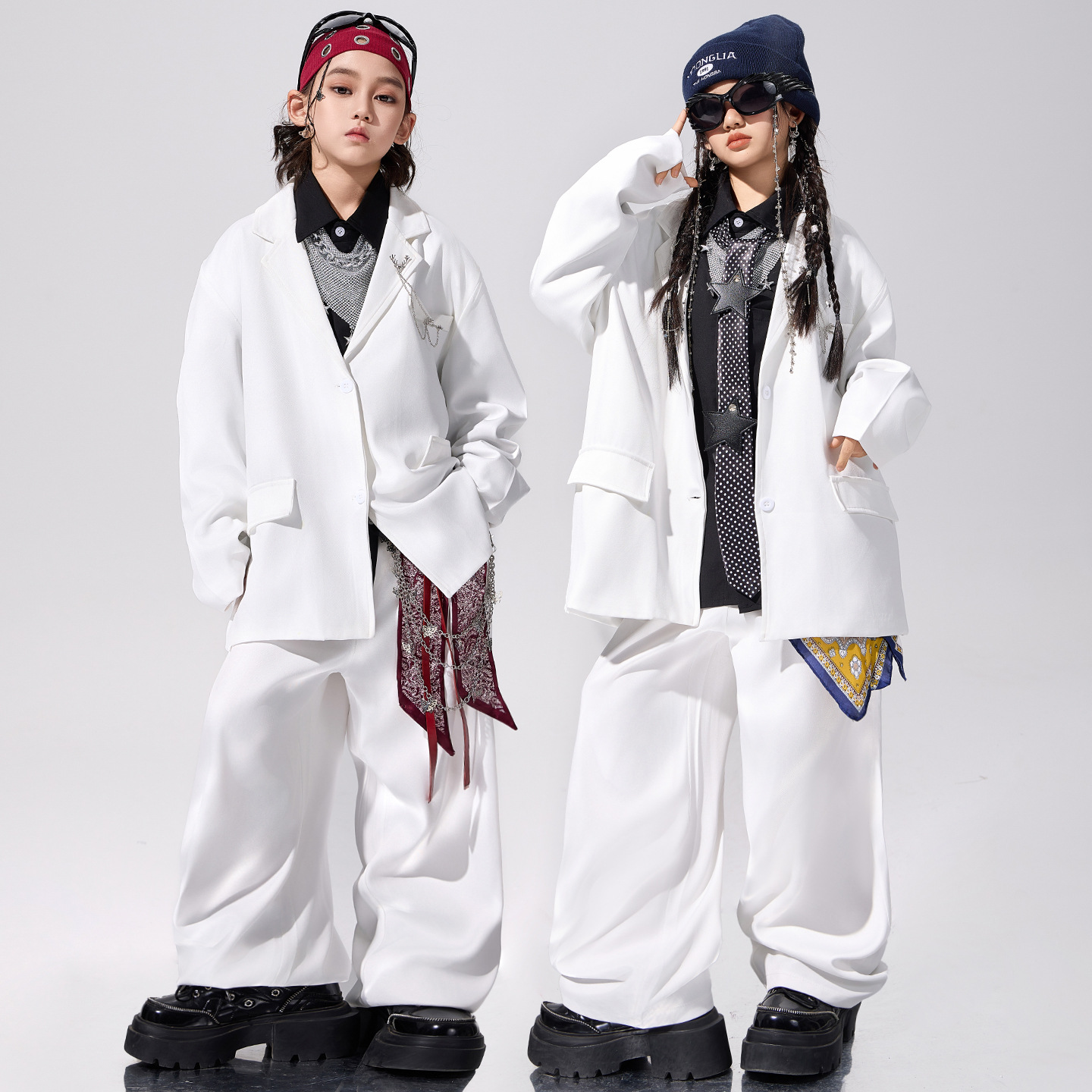 Children's Street Dance Trendy Clothing Boys Hip-Hop Hiphop Performance Jazz Dance Girls Clothing Trendy Cool Fashionable Kidsren's Jazz